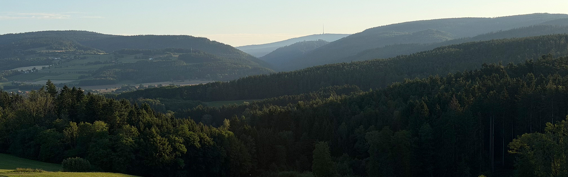 Blick in das Fichtelgebirge